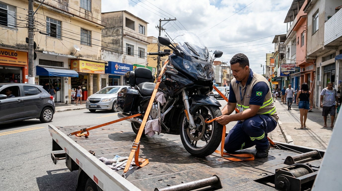Remoção de Moto em Pane em Custodópolis, Campos dos Goytacazes‑RJ